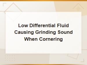 Low Differential Fluid Causing Grinding Sound When Cornering – Symptoms and Fixes